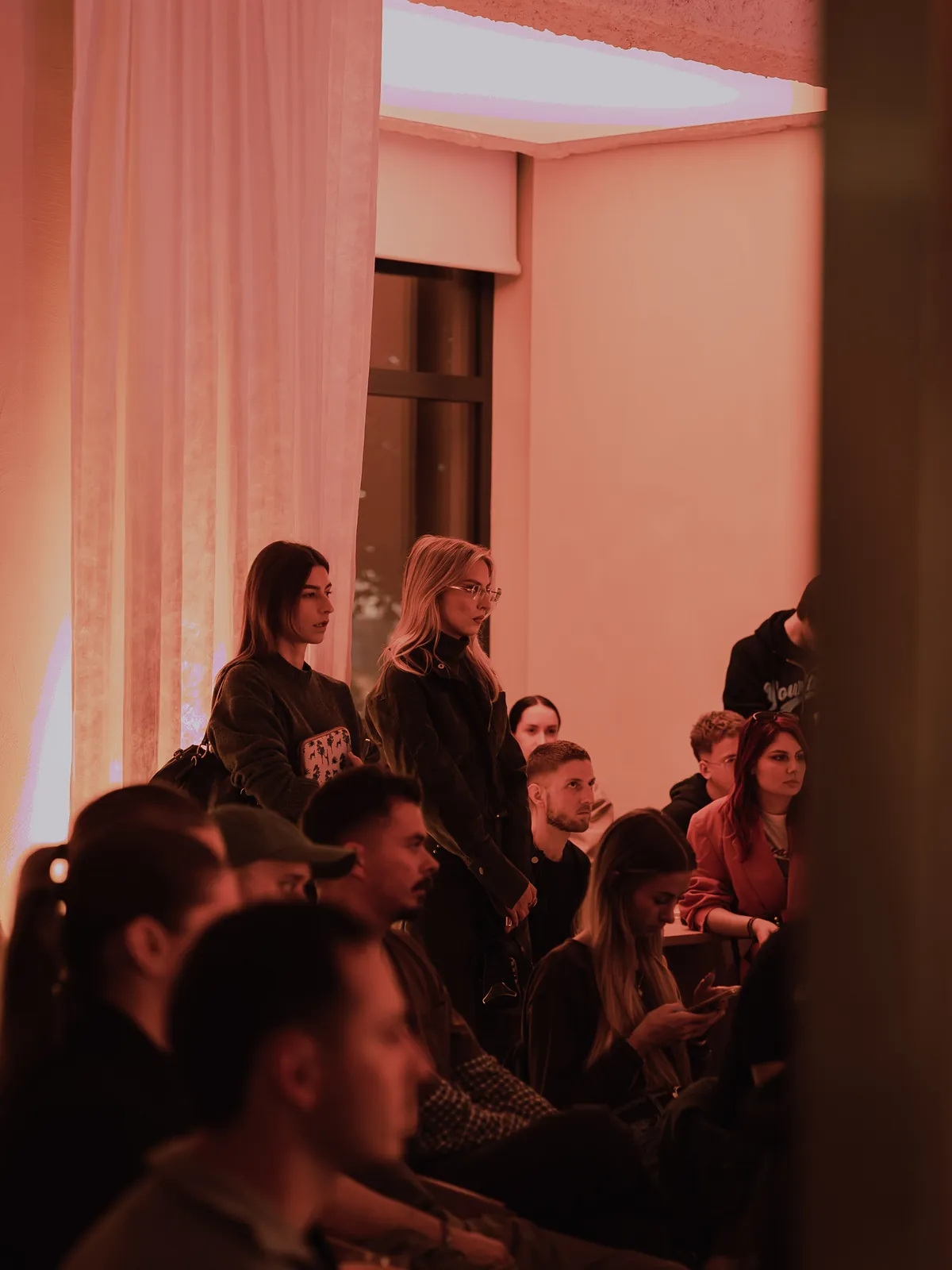 The audience at Holographik Space during Fashion Talks