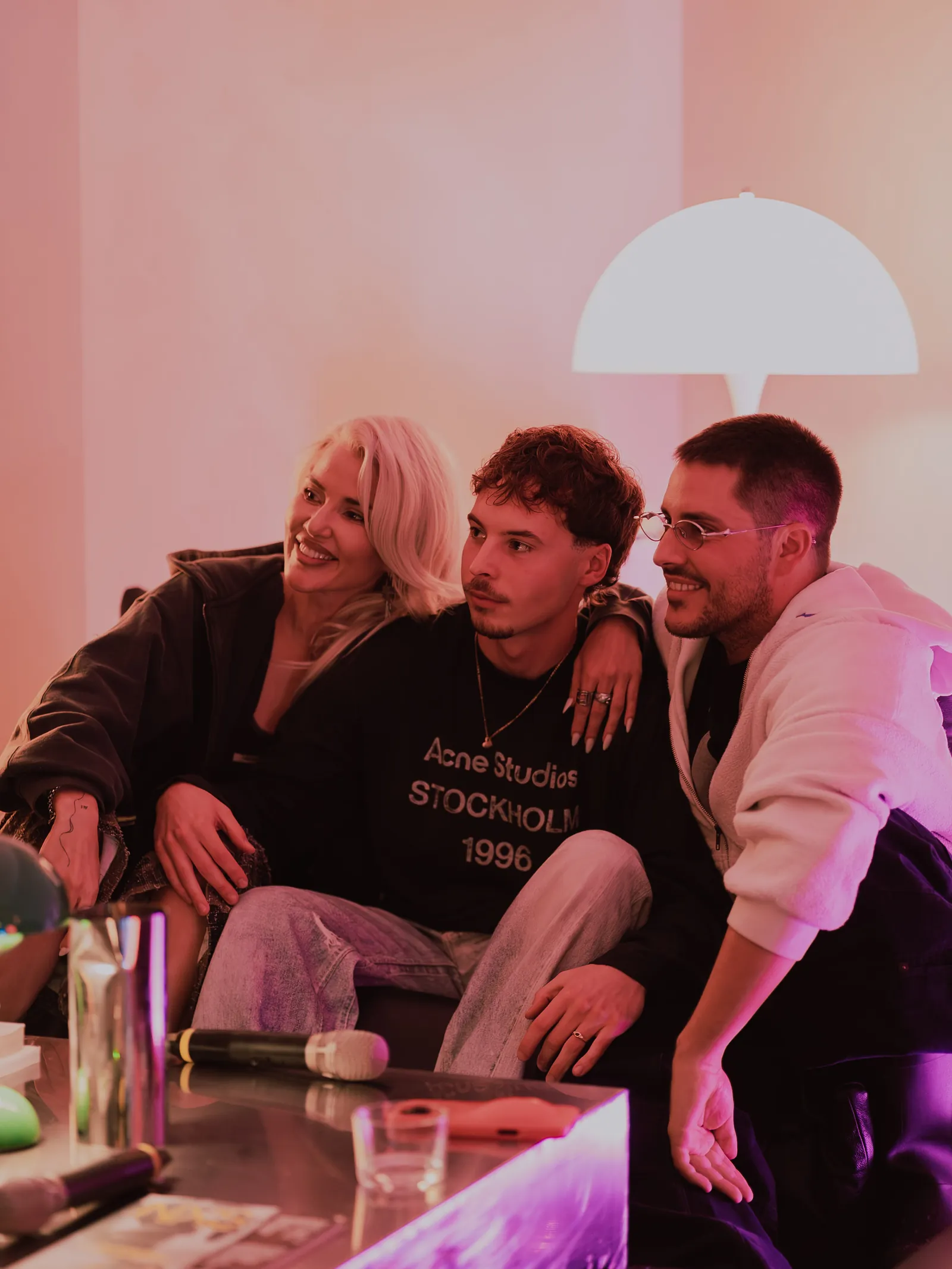Karla Zelić, Sven Vranješ and Ante Begić after the talk