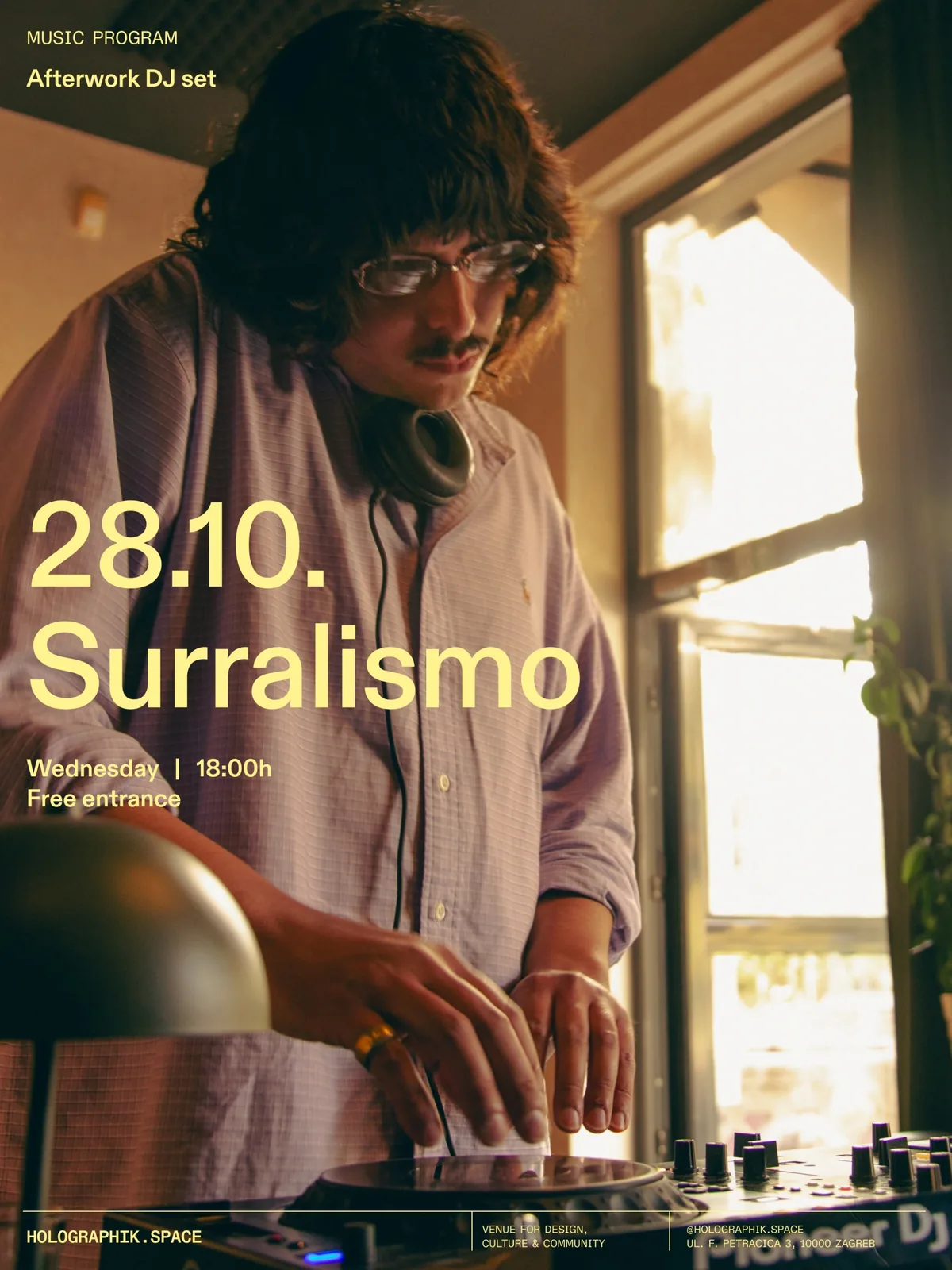 Afterwork DJ Set: Surralismo, Wednesday 28 October