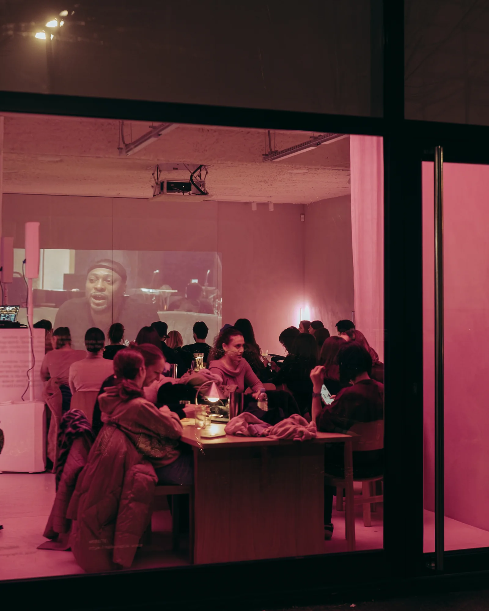 Holographik Space seen from the street during the previous edition of The Drop by Taste